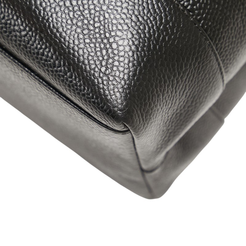 シャネル ココマーク ショルダーバッグ ブラック キャビアスキン レディース CHANEL 【中古】