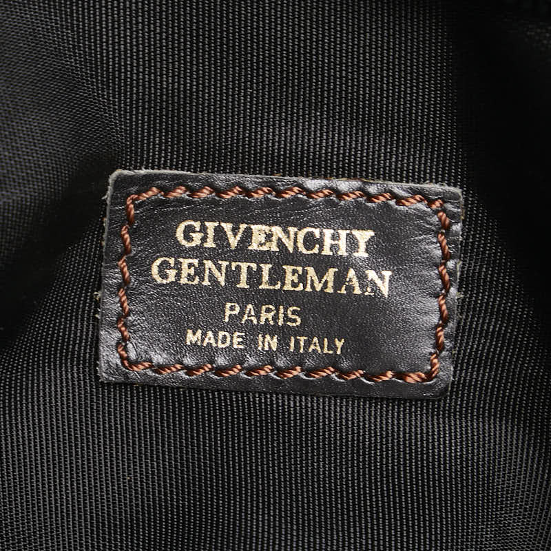 ジバンシー ロゴ ボストンバッグ ブラック レザー レディース Givenchy 【中古】