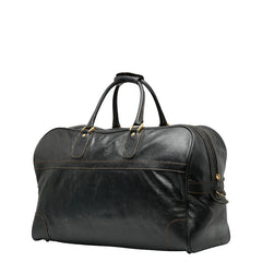 ジバンシー ロゴ ボストンバッグ ブラック レザー レディース Givenchy 【中古】
