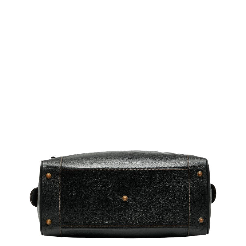 ジバンシー ロゴ ボストンバッグ ブラック レザー レディース Givenchy 【中古】