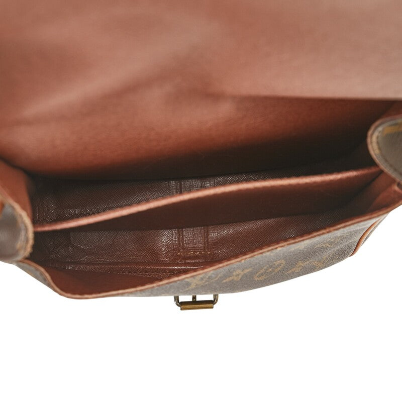 ルイ ヴィトン モノグラム カルトシェールMM 斜め掛け ショルダーバッグ M51253 ブラウン PVC レザー レディース LOUIS VUITTON 【中古】