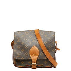 ルイ ヴィトン モノグラム カルトシェールMM 斜め掛け ショルダーバッグ M51253 ブラウン PVC レザー レディース LOUIS VUITTON 【中古】