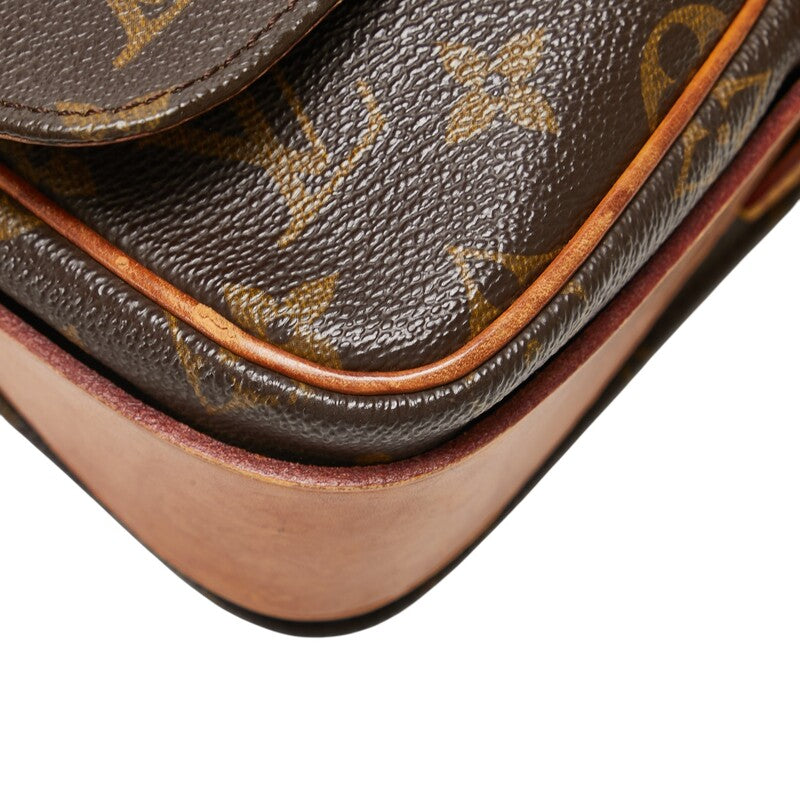 ルイ ヴィトン モノグラム カルトシェールMM 斜め掛け ショルダーバッグ M51253 ブラウン PVC レザー レディース LOUIS VUITTON 【中古】