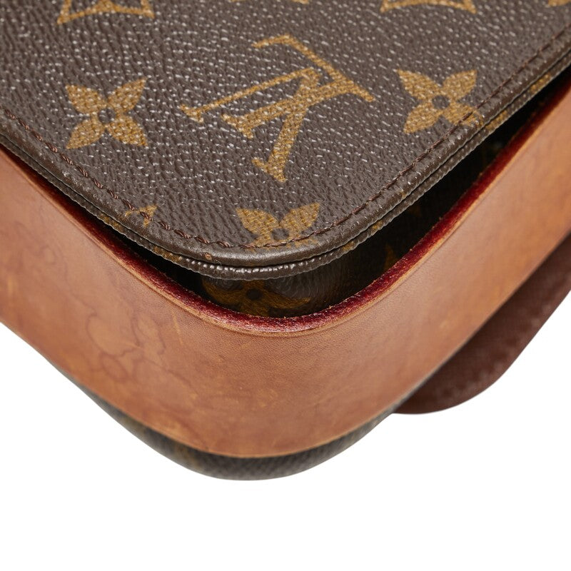 ルイ ヴィトン モノグラム カルトシェールMM 斜め掛け ショルダーバッグ M51253 ブラウン PVC レザー レディース LOUIS VUITTON 【中古】