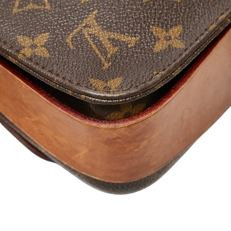 ルイ ヴィトン モノグラム カルトシェールMM 斜め掛け ショルダーバッグ M51253 ブラウン PVC レザー レディース LOUIS VUITTON 【中古】