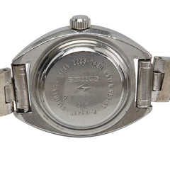 セイコー 腕時計 2205-0420 自動巻き パープル文字盤 ステンレススチール レディース SEIKO 【中古】