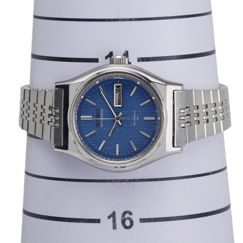 セイコー 腕時計 2406-0060 自動巻き ブルー文字盤 ステンレススチール レディース SEIKO 【中古】