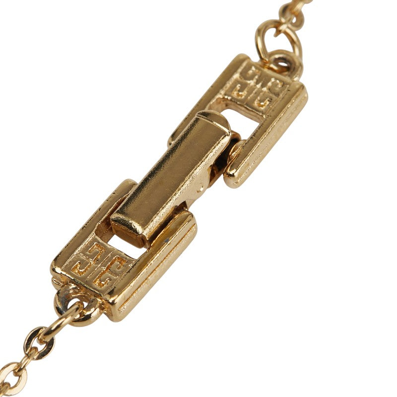ジバンシー Gロゴ スクエア ネックレス ゴールド メッキ レディース Givenchy 【中古】