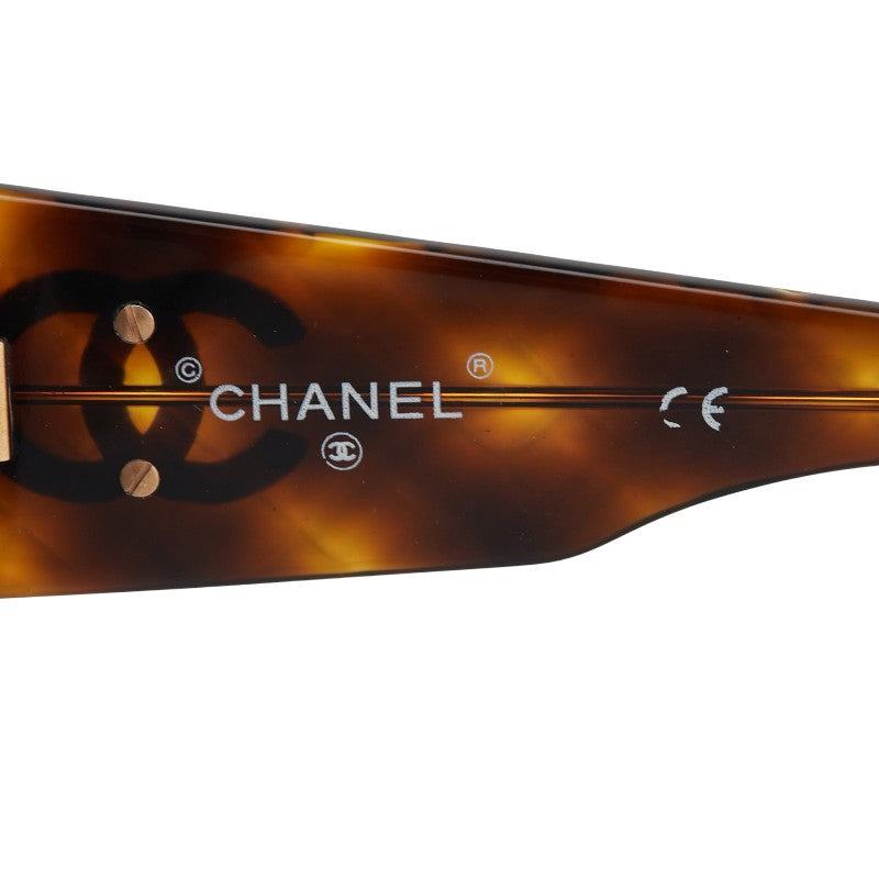 シャネル ココマーク サングラス 01450 ブラウン プラスチック レディース CHANEL 【中古】