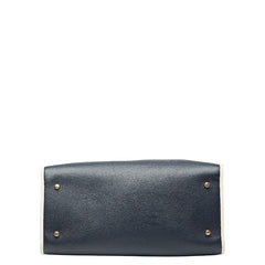 コーチ シグネチャー デンプシー トートバッグ ショルダーバッグ 2WAY C2827 ブルー ホワイト デニム レザー レディース COACH 【中古】