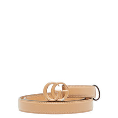 グッチ GGマーモント ベルト サイズ:70/28 409417 ベージュ レザー レディース GUCCI 【中古】