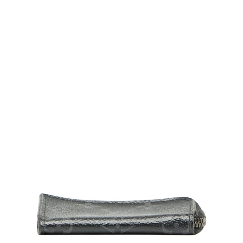 ルイ ヴィトン モノグラム エクリプス ポルトモネ ジュール コインケース 小銭入れ M63536 ブラック PVC レザー レディース LOUIS VUITTON 【中古】