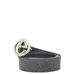 グッチ グッチシマ ベルト サイズ：90 36 182320 ブラック レザー メンズ GUCCI 【中古】