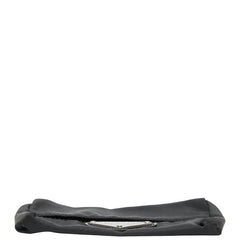 プラダ 三角ロゴプレート ティッシュケース ブラック ナイロン レディース PRADA 【中古】