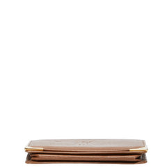 サンローラン YSLロゴ カードケース パスケース ブラウン レザー メンズ SAINT LAURENT 【中古】