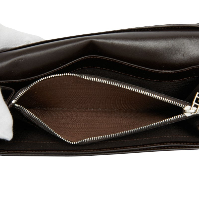 フェンディ ズッカ 長財布 30851 ブラウン キャンバス レザー レディース FENDI 【中古】