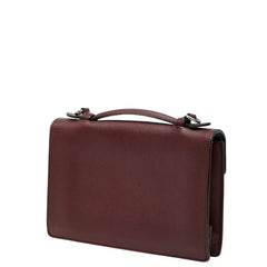 プラダ ハンドバッグ ショルダーバッグ 2WAY ボルドー ワインレッド サフィアーノ レザー レディース PRADA 【中古】