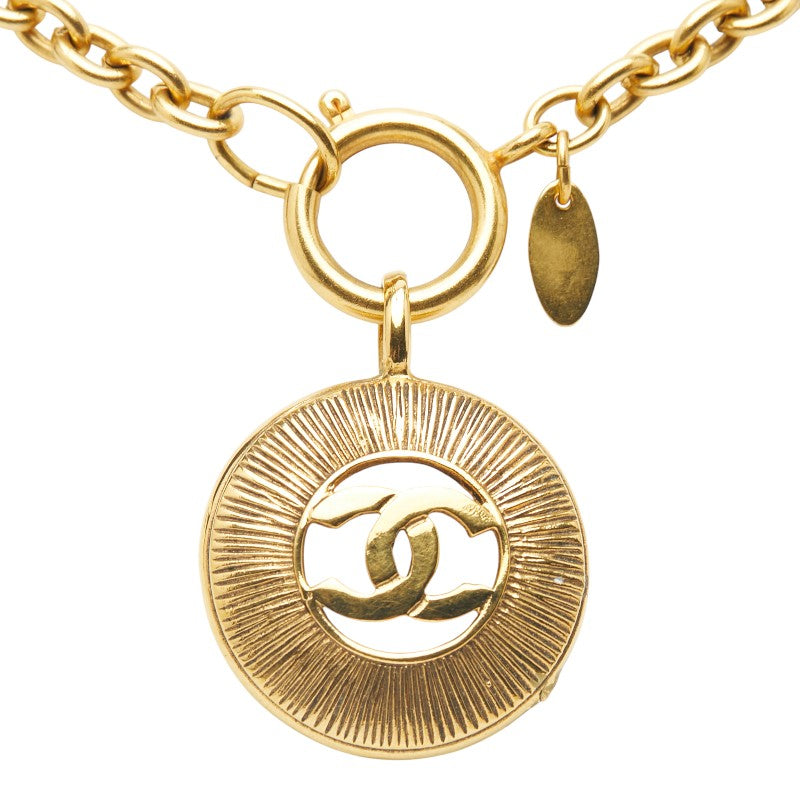 シャネル ココマーク ネックレス ゴールド メッキ レディース CHANEL 【中古】