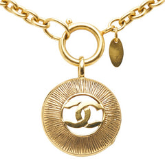 シャネル ココマーク ネックレス ゴールド メッキ レディース CHANEL 【中古】