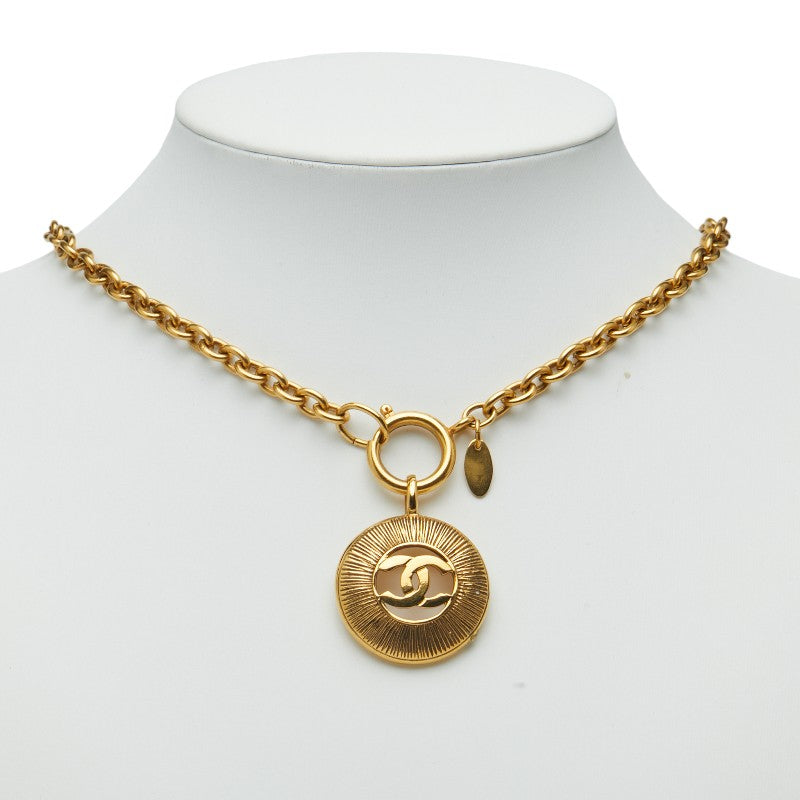 シャネル ココマーク ネックレス ゴールド メッキ レディース CHANEL 【中古】
