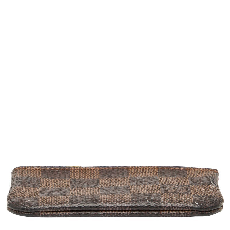 ルイ ヴィトン ダミエ ポシェット クレ コインケース キーケース 小銭入れ N62658 ブラウン PVC レザー レディース LOUIS VUITTON 【中古】