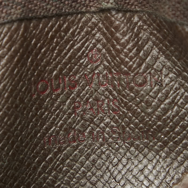 ルイ ヴィトン ダミエ ポシェット クレ コインケース キーケース 小銭入れ N62658 ブラウン PVC レザー レディース LOUIS VUITTON 【中古】