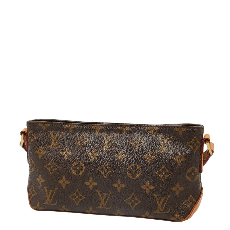 ルイ ヴィトン モノグラム トロター 斜め掛け ショルダーバッグ M51240 ブラウン PVC レザー レディース LOUIS VUITTON 【中古】