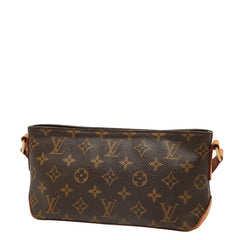 ルイ ヴィトン モノグラム トロター 斜め掛け ショルダーバッグ M51240 ブラウン PVC レザー レディース LOUIS VUITTON 【中古】