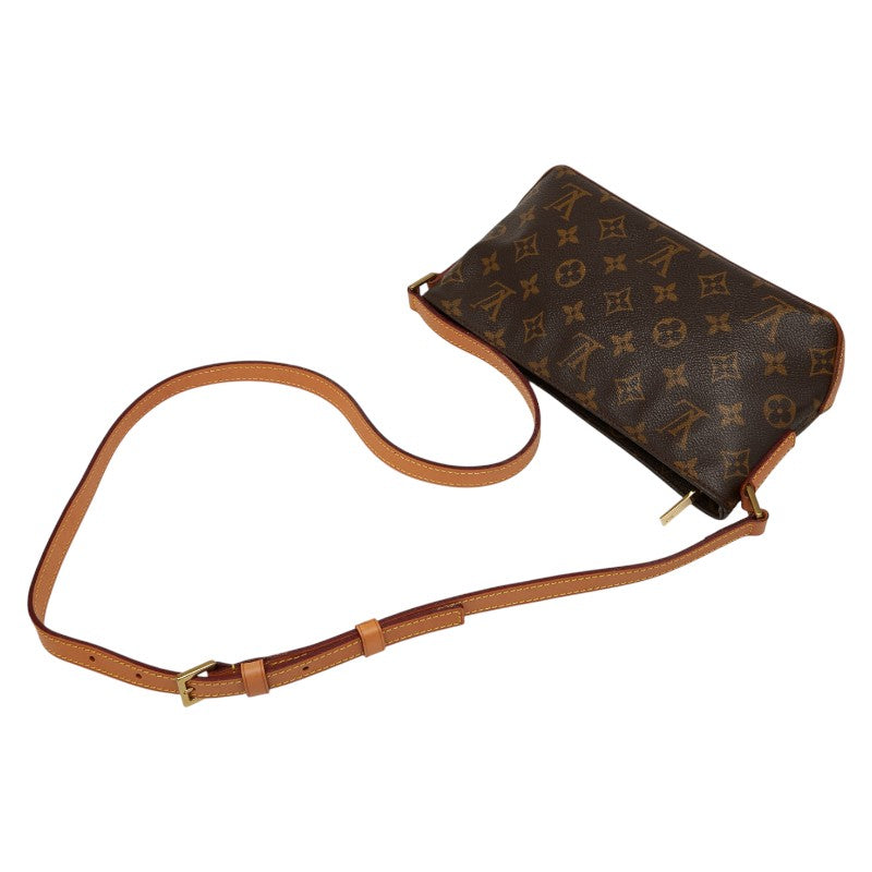 ルイ ヴィトン モノグラム トロター 斜め掛け ショルダーバッグ M51240 ブラウン PVC レザー レディース LOUIS VUITTON 【中古】