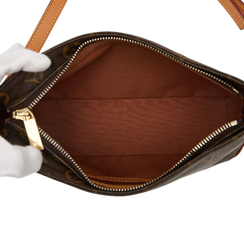 ルイ ヴィトン モノグラム トロター 斜め掛け ショルダーバッグ M51240 ブラウン PVC レザー レディース LOUIS VUITTON 【中古】