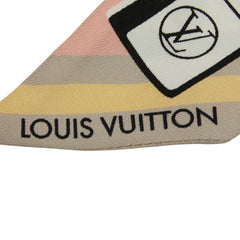ルイ ヴィトン モノグラム バンドーBB ビジュエルド スカーフ M78854 ピンク ブラック マルチカラー シルク レディース LOUIS VUITTON 【中古】