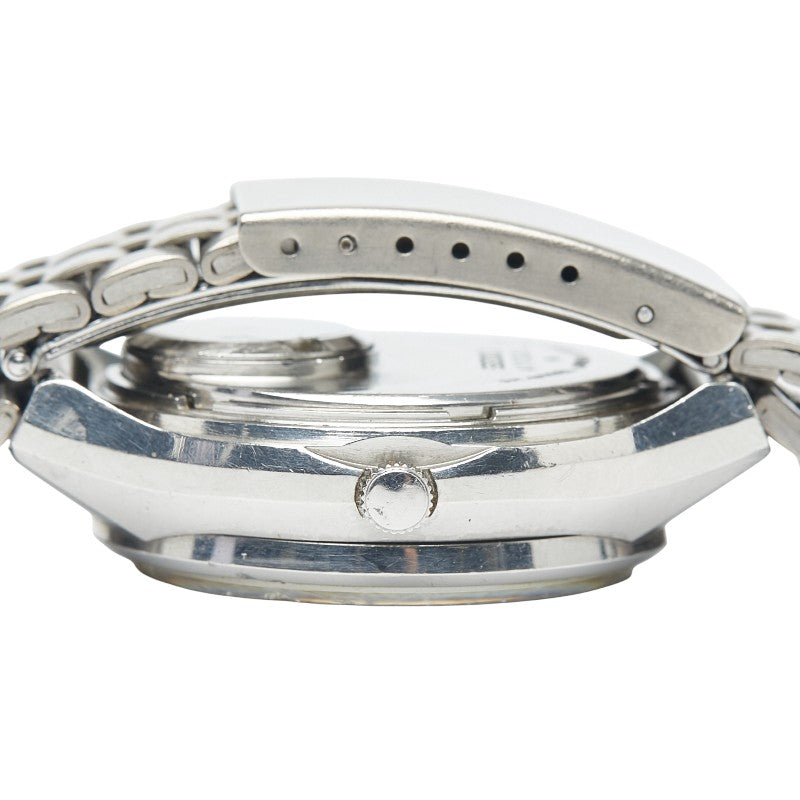 セイコー 3針 デイデイト 腕時計 3863-7010 クオーツ シルバー文字盤 ステンレススチール レディース SEIKO 【中古】