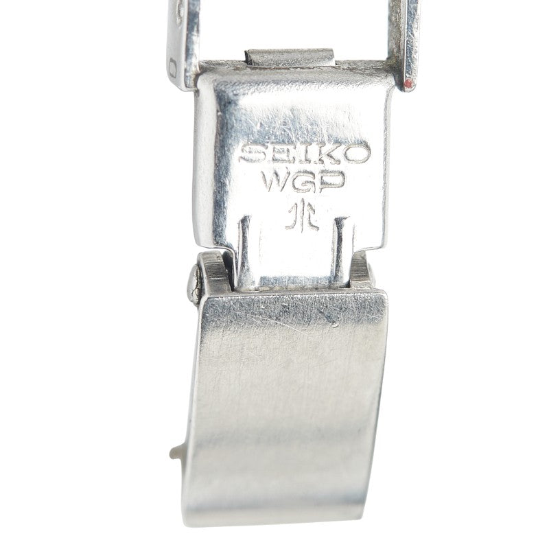セイコー ラインストーン 腕時計 10-0900 手巻き シルバー文字盤 ステンレススチール レディース SEIKO 【中古】