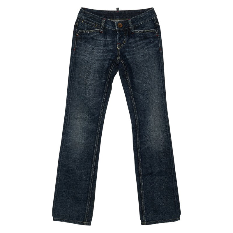 ディースクエアード デニムパンツ サイズ:40 ブルー コットン レディース DSQUARED2 【中古】