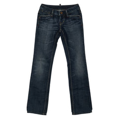 ディースクエアード デニムパンツ サイズ:40 ブルー コットン レディース DSQUARED2 【中古】