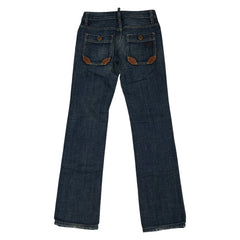 ディースクエアード デニムパンツ サイズ:40 ブルー コットン レディース DSQUARED2 【中古】