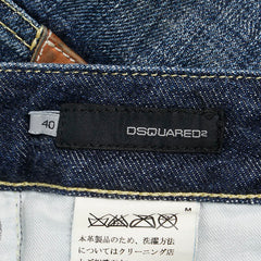 ディースクエアード デニムパンツ サイズ:40 ブルー コットン レディース DSQUARED2 【中古】