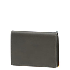 ダンヒル ロゴ 名刺入れ カードケース グレー ゴールド レザー メンズ Dunhill 【中古】