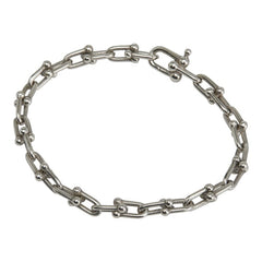ティファニー ハードウェア スモールリンク ラージサイズ ブレスレット SV925 シルバー レディース TIFFANY&Co. 【中古】