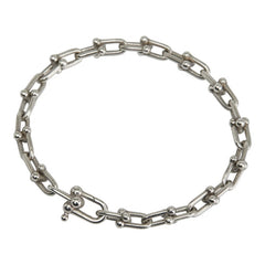 ティファニー ハードウェア スモールリンク ラージサイズ ブレスレット SV925 シルバー レディース TIFFANY&Co. 【中古】