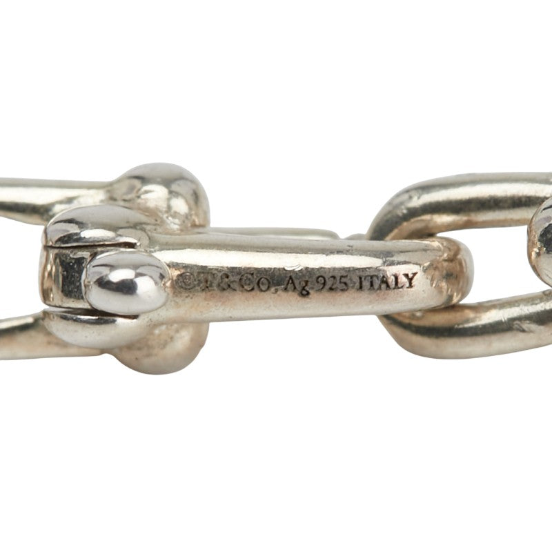 ティファニー ハードウェア マイクロリンク ミディアムサイズ ブレスレット SV925 シルバー レディース TIFFANY&Co. 【中古】