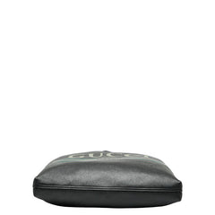 グッチ ロゴプリント トートバッグ 572768 ブラック レザー レディース GUCCI 【中古】