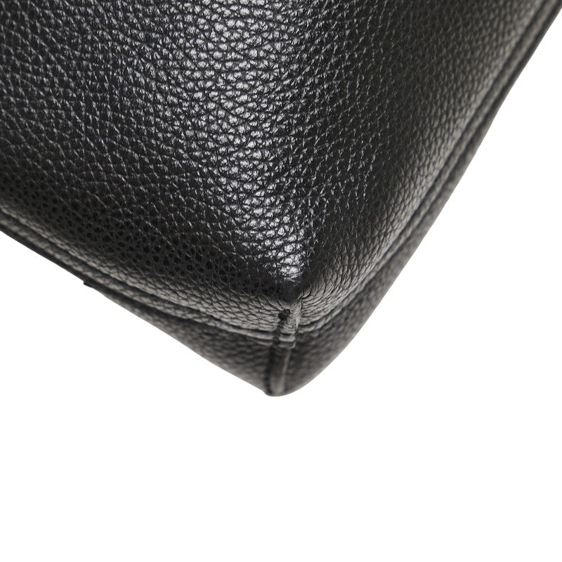 グッチ ロゴプリント トートバッグ 572768 ブラック レザー レディース GUCCI 【中古】