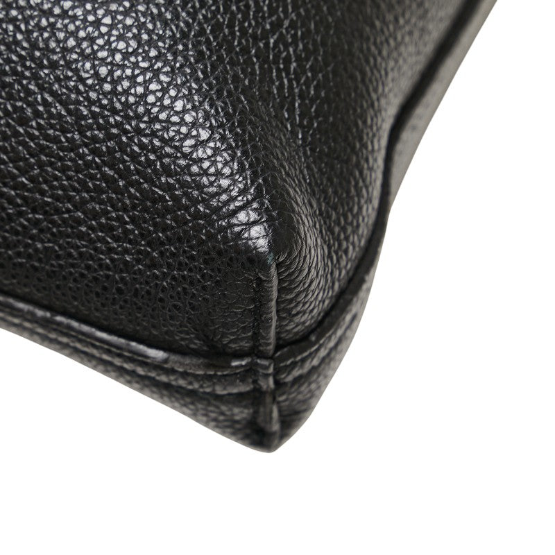 グッチ ロゴプリント トートバッグ 572768 ブラック レザー レディース GUCCI 【中古】