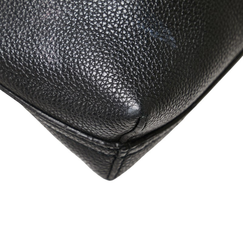 グッチ ロゴプリント トートバッグ 572768 ブラック レザー レディース GUCCI 【中古】