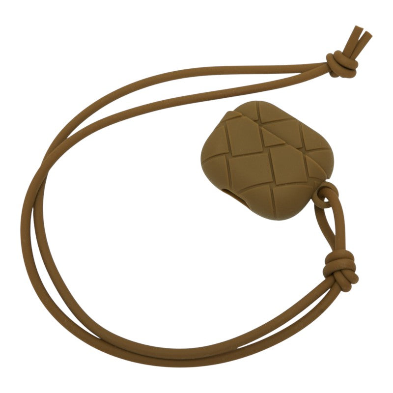 ボッテガヴェネタ イントレチャート AirPods Pro ケース イヤホンケース ブラウン ラバー レディース BOTTEGAVENETA 【中古】