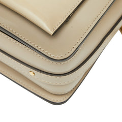 クロエ ロイ ハンドバッグ ショルダーバッグ 2WAY グレージュ エナメル レザー レディース Chloe 【中古】