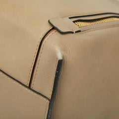 クロエ マイロ ロゴ トートバッグ ハンドバッグ ベージュ レザー スウェット レディース Chloe 【中古】