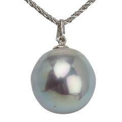 ディオール パール ロングネックレス シルバー メタル フェイクパール レディース Dior 【中古】