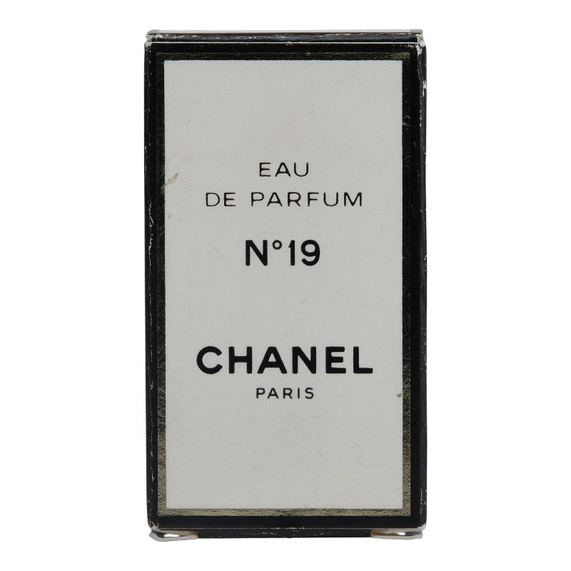 シャネル No19 香水 オードパルファム ネックレス ゴールド ブラック メッキ レザー レディース CHANEL 【中古】
